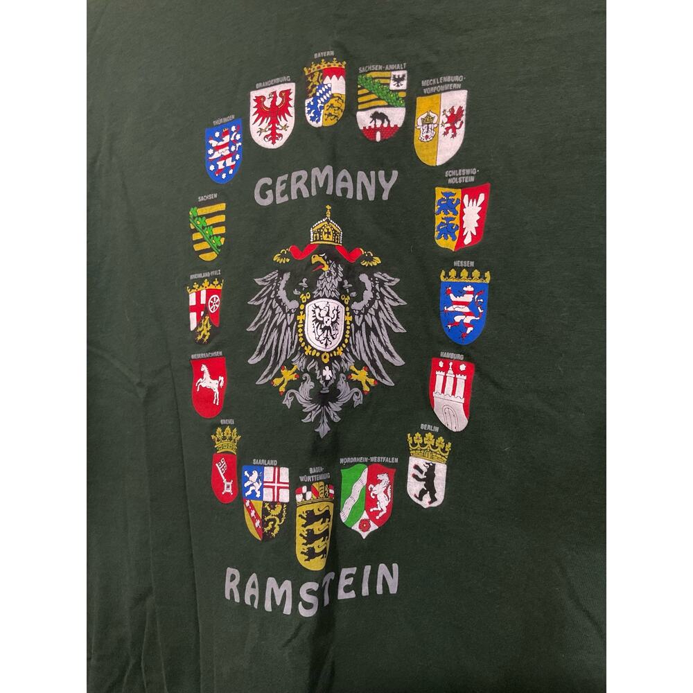 Vintage Stedman XXL Tee Germany Ramstein Green - Picture 8 of 11